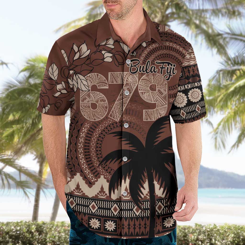Personalised Bula Fiji 679 Hawaiian Shirt Fijian Tagimoucia Masi Tapa Art
