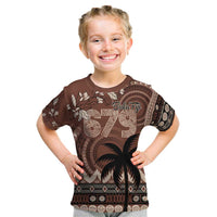 Personalised Bula Fiji 679 Kid T Shirt Fijian Tagimoucia Masi Tapa Art