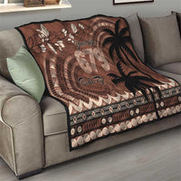 Personalised Bula Fiji 679 Quilt Fijian Tagimoucia Masi Tapa Art