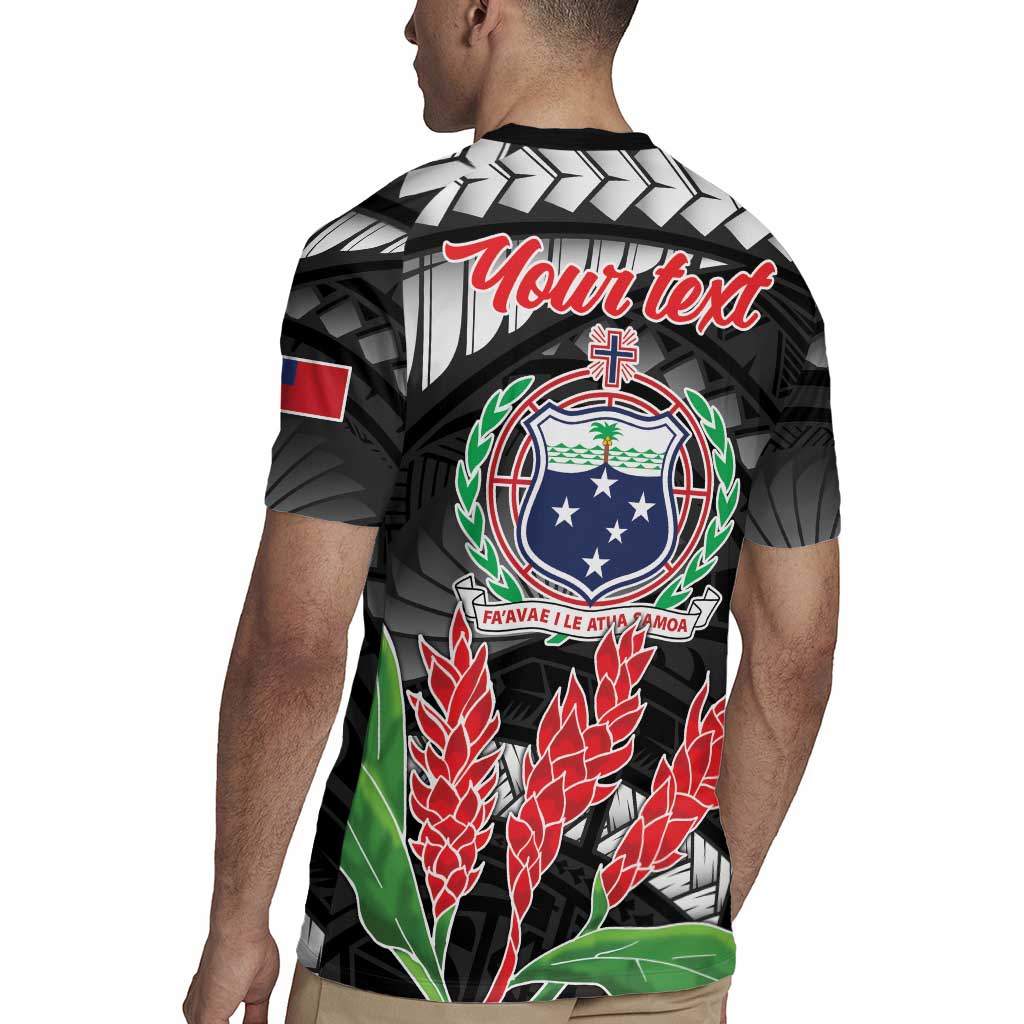 Personalised Samoa 685 Rugby Jersey Teuila Flower With Black Samoan Tattoo
