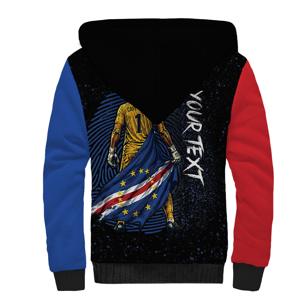 Cape Verde Goalkeeper Personalized Sherpa Hoodie 40 Years Old 27 Shots Zero Goals Vintage