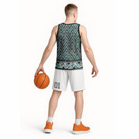 New Zealand Maori Niho Taniwha Basketball Jersey Papua Shell - Mangopare Puhoro Pattern