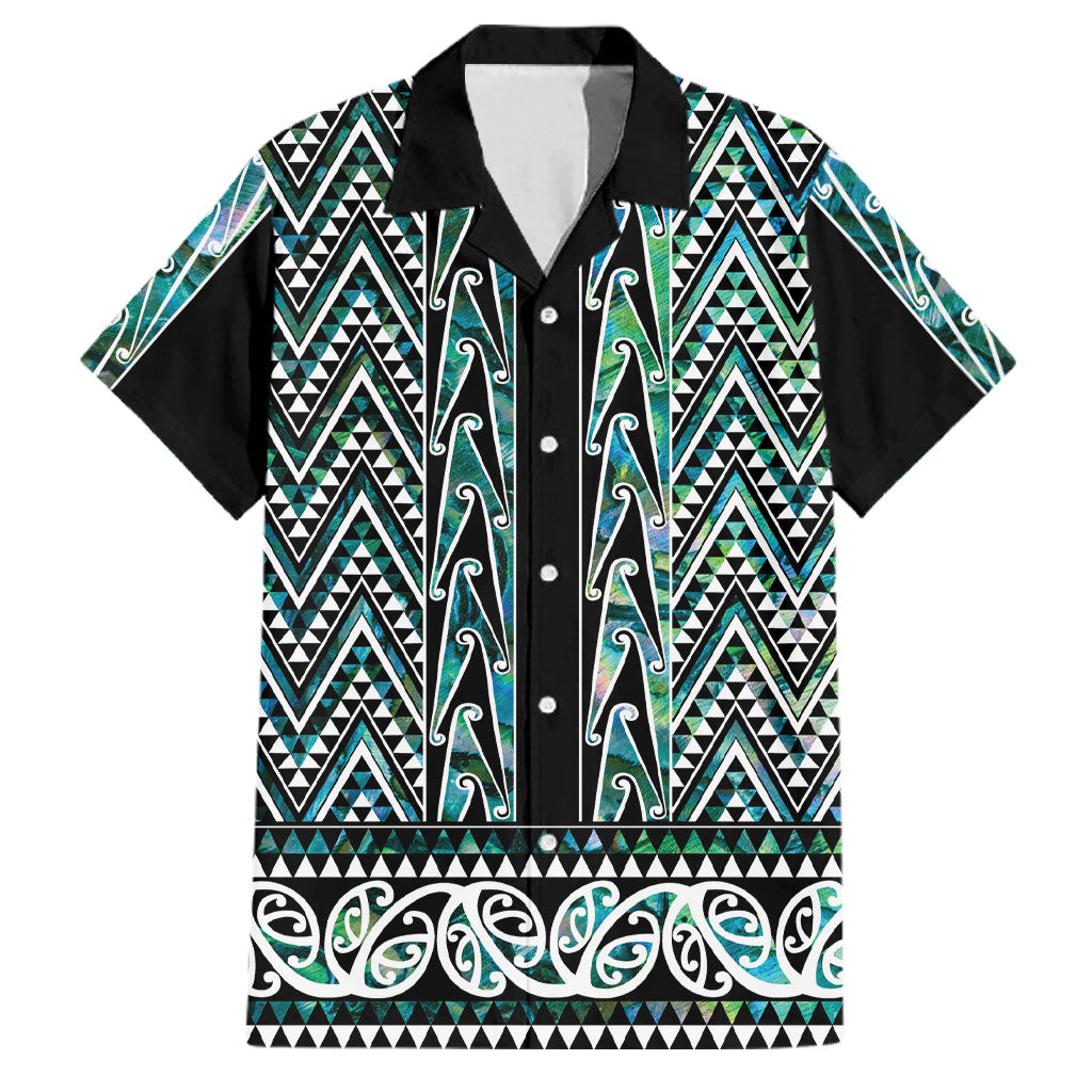 New Zealand Maori Niho Taniwha Family Matching Mermaid Dress and Hawaiian Shirt Papua Shell - Mangopare Puhoro Pattern