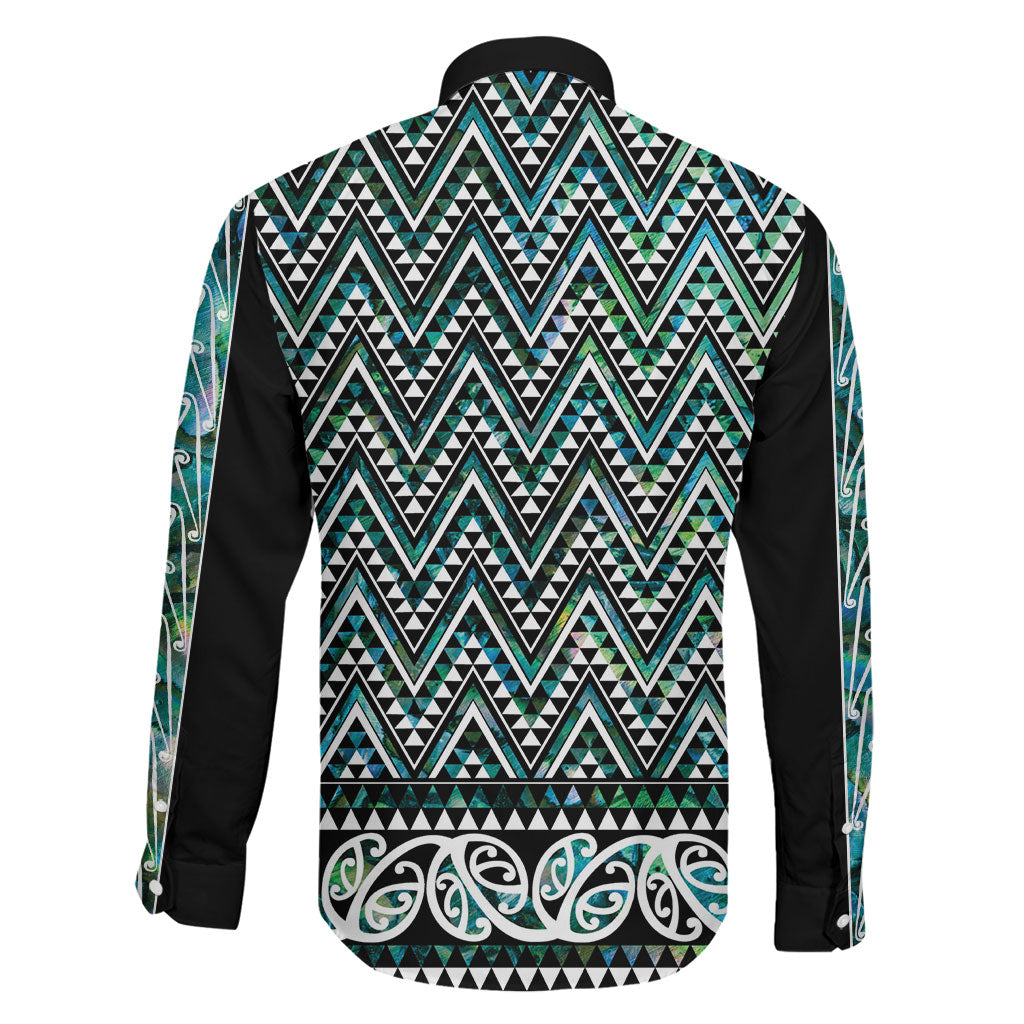 New Zealand Maori Niho Taniwha Family Matching Off Shoulder Maxi Dress and Hawaiian Shirt Papua Shell - Mangopare Puhoro Pattern