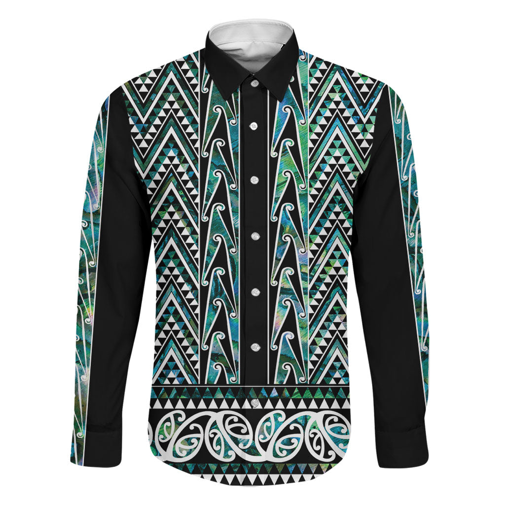 New Zealand Maori Niho Taniwha Family Matching Short Sleeve Bodycon Dress and Hawaiian Shirt Papua Shell - Mangopare Puhoro Pattern