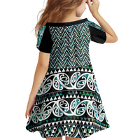 New Zealand Maori Niho Taniwha Family Matching Tank Maxi Dress and Hawaiian Shirt Papua Shell - Mangopare Puhoro Pattern