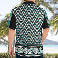 New Zealand Maori Niho Taniwha Hawaiian Shirt Papua Shell - Mangopare Puhoro Pattern