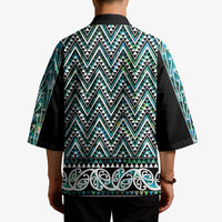 New Zealand Maori Niho Taniwha Kimono Papua Shell - Mangopare Puhoro Pattern
