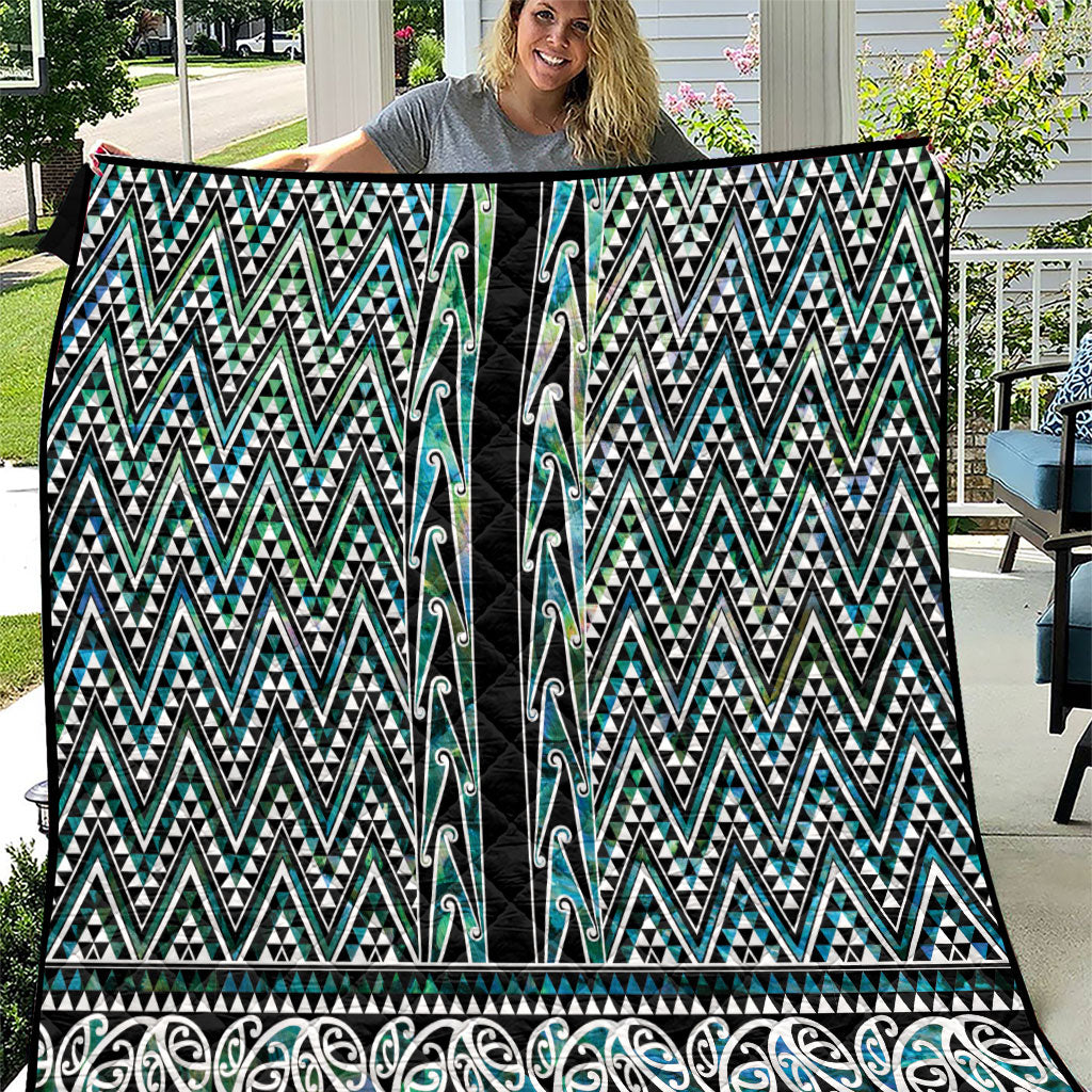 New Zealand Maori Niho Taniwha Quilt Papua Shell - Mangopare Puhoro Pattern