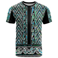 New Zealand Maori Niho Taniwha T Shirt Papua Shell - Mangopare Puhoro Pattern