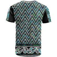 New Zealand Maori Niho Taniwha T Shirt Papua Shell - Mangopare Puhoro Pattern
