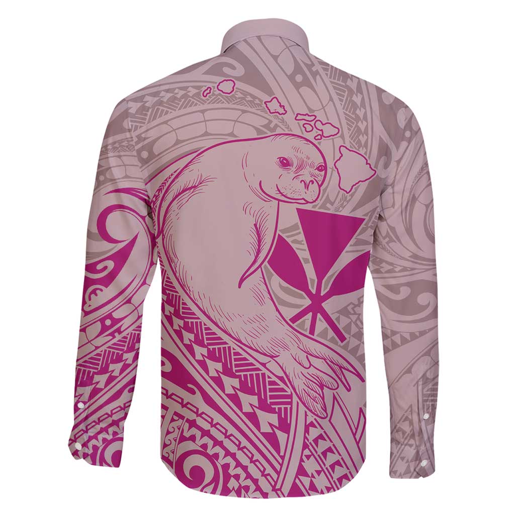 Hawaii Monk Seal and Map Family Matching Mermaid Dress and Hawaiian Shirt Polynesian Kanaka Maoli Pink Vibe
