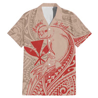 Hawaii Monk Seal and Map Family Matching Mermaid Dress and Hawaiian Shirt Polynesian Kanaka Maoli Red Vibe