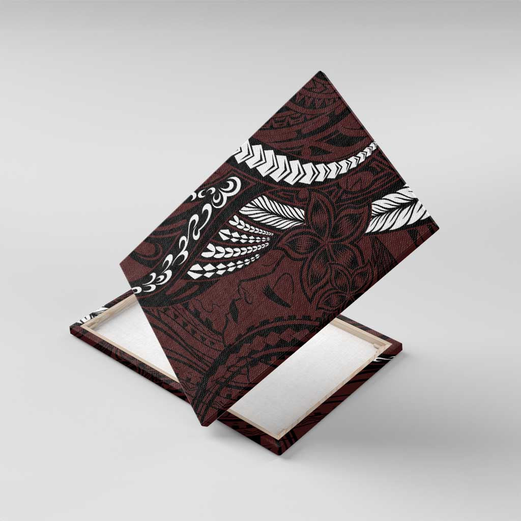 Polynesian Girl Tribal Tattoo Canvas Wall Art Oxbood Vibe