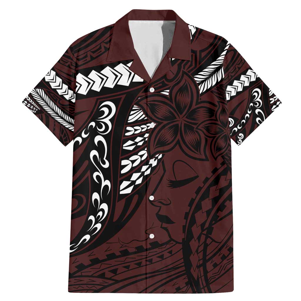 Polynesian Girl Tribal Tattoo Family Matching Mermaid Dress and Hawaiian Shirt Oxbood Vibe