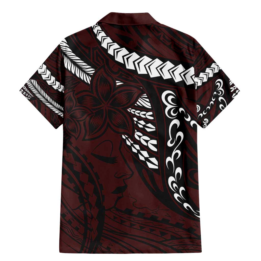 Polynesian Girl Tribal Tattoo Family Matching Mermaid Dress and Hawaiian Shirt Oxbood Vibe