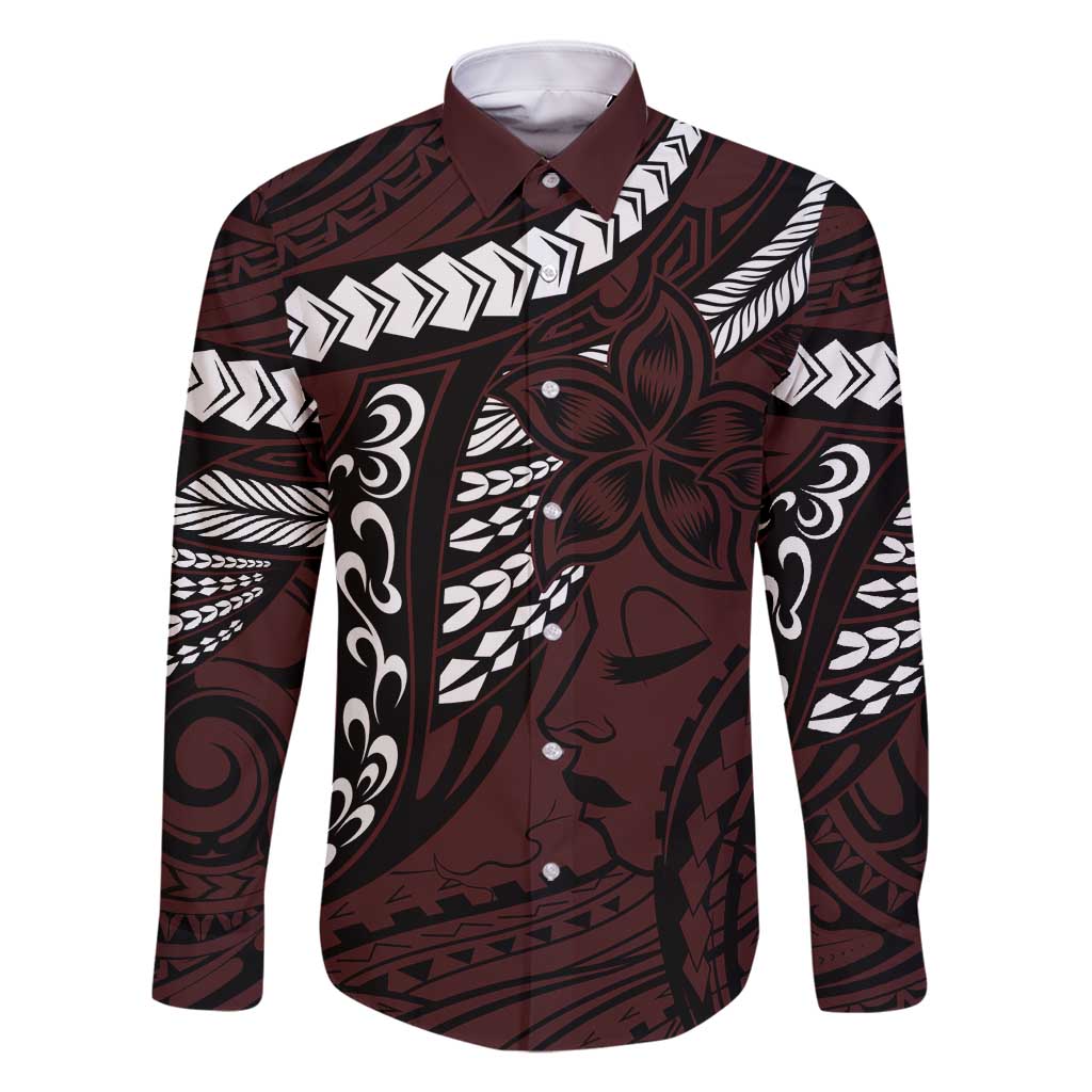 Polynesian Girl Tribal Tattoo Family Matching Mermaid Dress and Hawaiian Shirt Oxbood Vibe