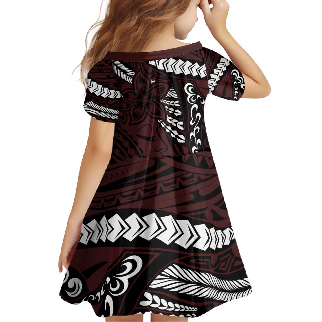 Polynesian Girl Tribal Tattoo Family Matching Tank Maxi Dress and Hawaiian Shirt Oxbood Vibe