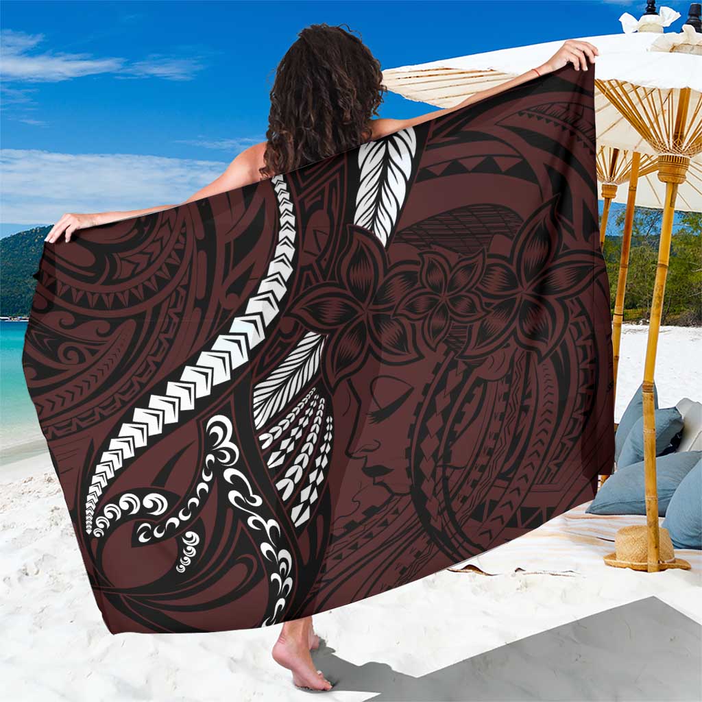 Polynesian Girl Tribal Tattoo Sarong Oxbood Vibe
