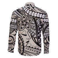 Polynesian Girl Tribal Tattoo Family Matching Mermaid Dress and Hawaiian Shirt Beige Vibe