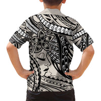 Polynesian Girl Tribal Tattoo Kid Hawaiian Shirt Beige Vibe LT9 - Polynesian Pride