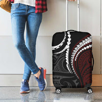 Polynesian Oxblood Line Art Tribal Tattoo Luggage Cover LT9 - Polynesian Pride