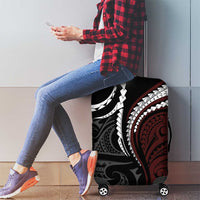 Polynesian Oxblood Line Art Tribal Tattoo Luggage Cover LT9 - Polynesian Pride