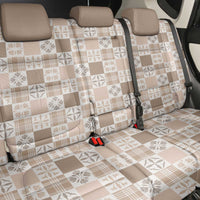 Hawaiian Palaka Quilt Pattern Back Car Seat Cover Hawaii Culture Bird of Paradise Exotic Motif - Polynesian Pride