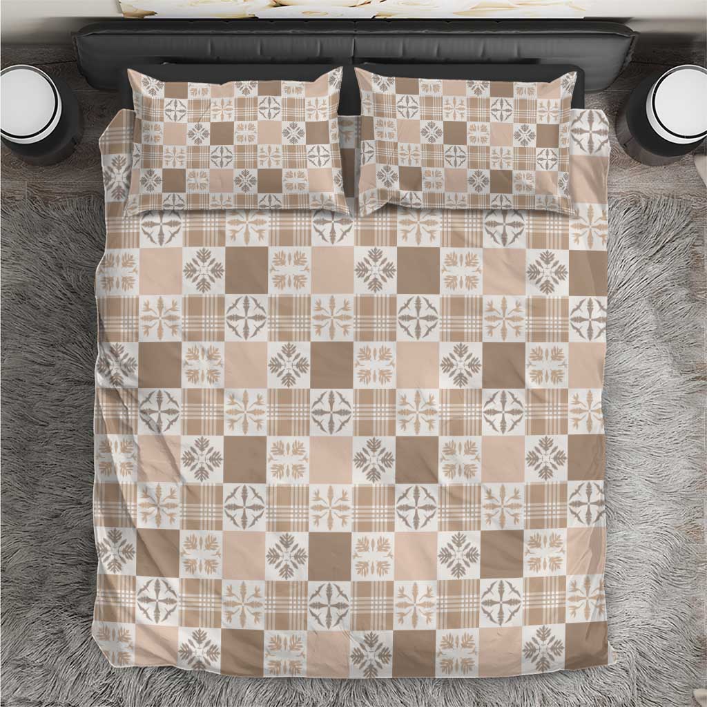 Hawaiian Palaka Quilt Pattern Bedding Set Hawaii Culture Bird of Paradise Exotic Motif - Polynesian Pride