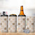 Hawaiian Palaka Quilt Pattern 4 in 1 Can Cooler Tumbler Hawaii Culture Bird of Paradise Exotic Motif - Polynesian Pride