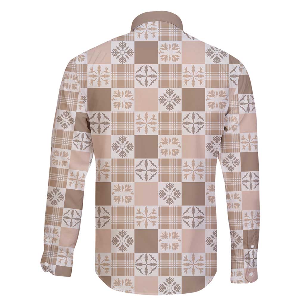 Hawaiian Palaka Quilt Pattern Family Matching Mermaid Dress and Hawaiian Shirt Hawaii Culture Bird of Paradise Exotic Motif - Polynesian Pride