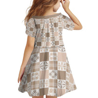 Hawaiian Palaka Quilt Pattern Family Matching Puletasi and Hawaiian Shirt Hawaii Culture Bird of Paradise Exotic Motif - Polynesian Pride