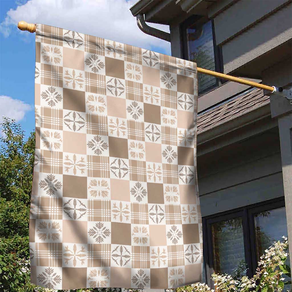 Hawaiian Palaka Quilt Pattern Garden Flag Hawaii Culture Bird of Paradise Exotic Motif - Polynesian Pride