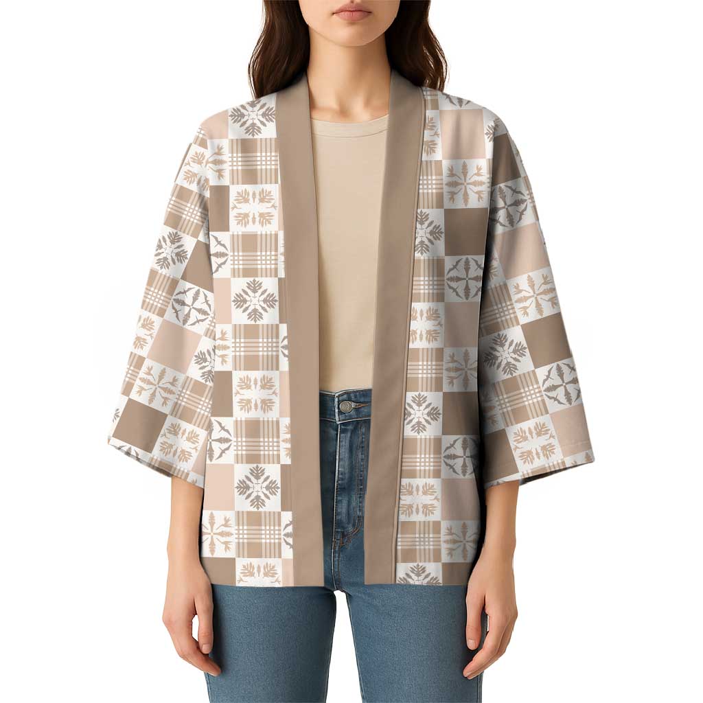 Hawaiian Palaka Quilt Pattern Kimono Hawaii Culture Bird of Paradise Exotic Motif - Polynesian Pride