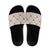 Hawaiian Palaka Quilt Pattern Slide Sandals Hawaii Culture Bird of Paradise Exotic Motif - Polynesian Pride