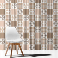 Hawaiian Palaka Quilt Pattern Window Curtain Hawaii Culture Bird of Paradise Exotic Motif - Polynesian Pride