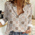 Hawaiian Palaka Quilt Pattern Women Casual Shirt Hawaii Culture Bird of Paradise Exotic Motif - Polynesian Pride