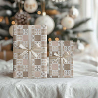 Hawaiian Palaka Quilt Pattern Wrapping Paper Hawaii Culture Bird of Paradise Exotic Motif - Polynesian Pride