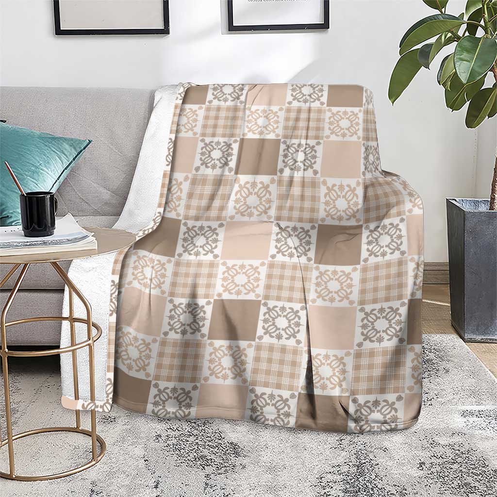 Hawaiian Palaka Quilt Pattern Blanket Hawaii Culture Honu Turtle - Polynesian Pride