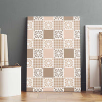 Hawaiian Palaka Quilt Pattern Canvas Wall Art Hawaii Culture Honu Turtle - Polynesian Pride