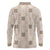 Hawaiian Palaka Quilt Pattern Long Sleeve Polo Shirt Hawaii Culture Honu Turtle - Polynesian Pride