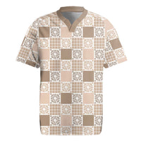 Hawaiian Palaka Quilt Pattern Rugby Jersey Hawaii Culture Honu Turtle - Polynesian Pride