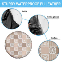 Hawaiian Palaka Quilt Pattern Spare Tire Cover Hawaii Culture Honu Turtle - Polynesian Pride