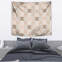 Hawaiian Palaka Quilt Pattern Tapestry Hawaii Culture Honu Turtle - Polynesian Pride