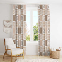 Hawaiian Palaka Quilt Pattern Window Curtain Hawaii Culture Honu Turtle - Polynesian Pride