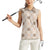 Hawaiian Palaka Quilt Pattern Women Sleeveless Polo Shirt Hawaii Culture Honu Turtle - Polynesian Pride