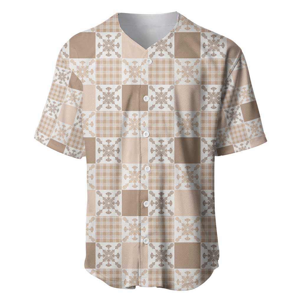 Hawaiian Palaka Quilt Pattern Baseball Jersey Hawaii Culture Pineapple - Polynesian Pride