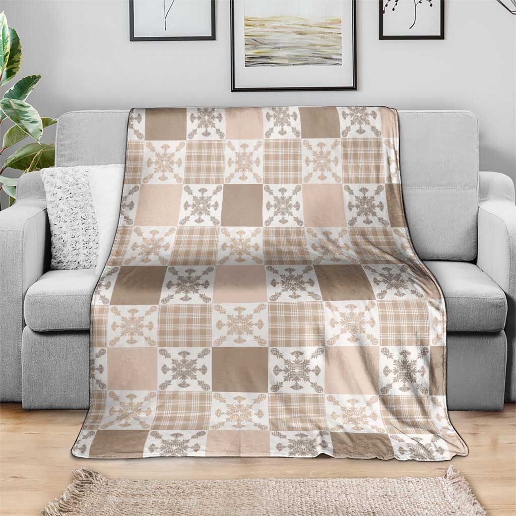 Hawaiian Palaka Quilt Pattern Blanket Hawaii Culture Pineapple - Polynesian Pride