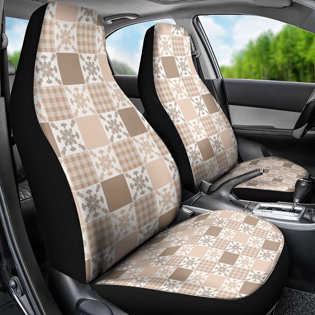 Hawaiian Palaka Quilt Pattern Car Seat Cover Hawaii Culture Pineapple - Polynesian Pride