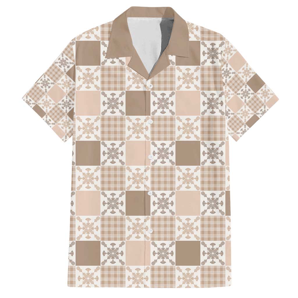 Hawaiian Palaka Quilt Pattern Family Matching Long Sleeve Bodycon Dress and Hawaiian Shirt Hawaii Culture Pineapple - Polynesian Pride